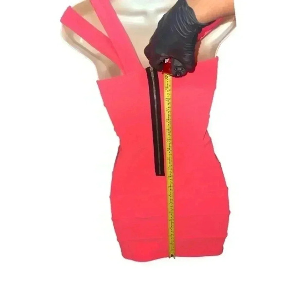 Beautiful Ribbed Minidress in Tangerine! - Picture 5 of 12